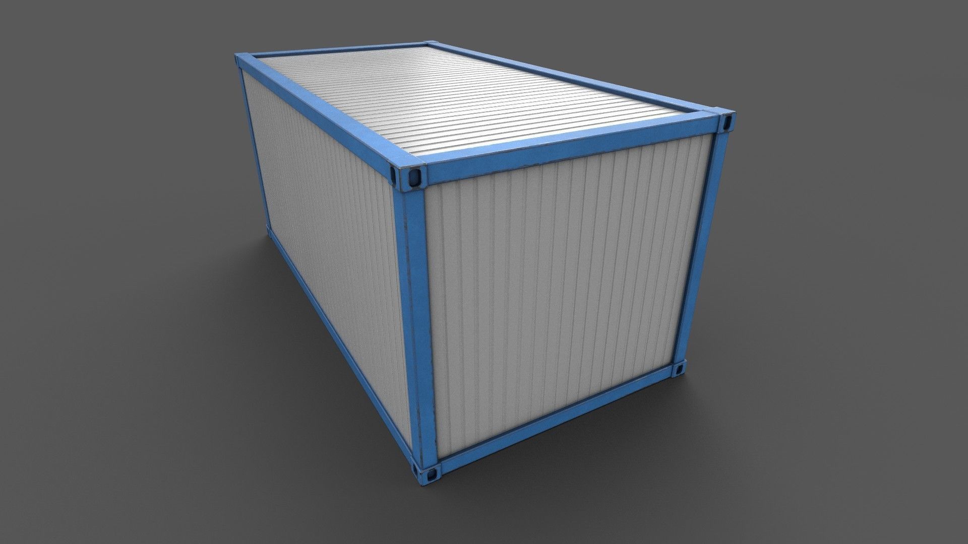 Office Container 02 Low-poly 3D model_6