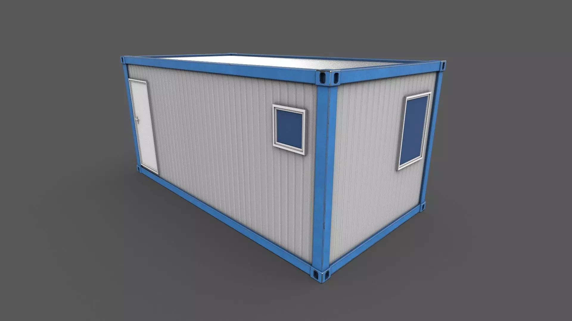 Office Container 02 Low-poly 3D model_0