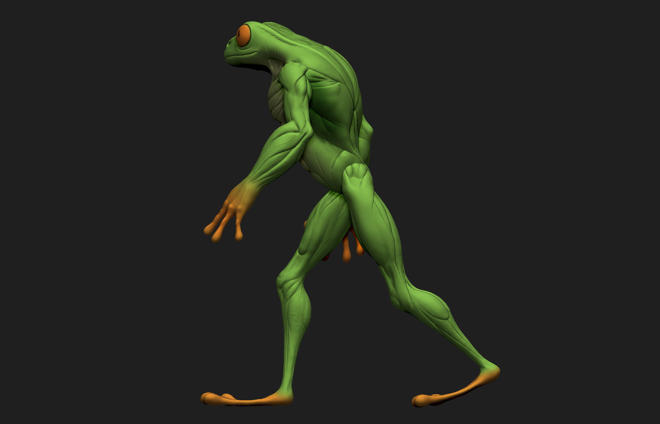 Frogman frog 3D print model_20