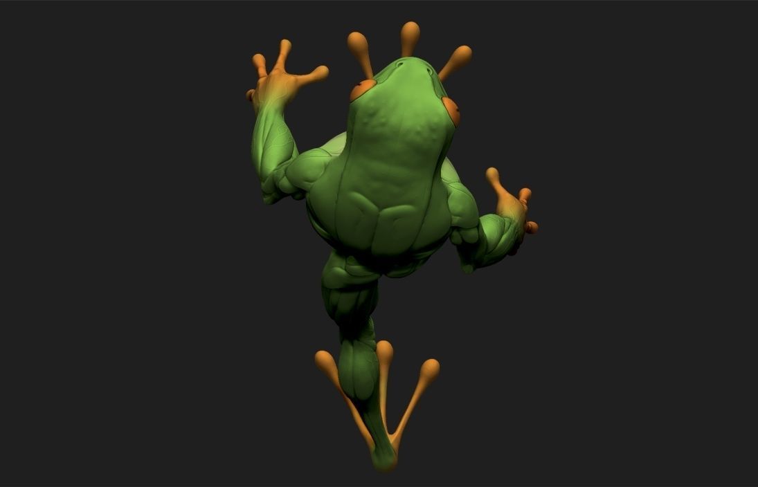 Frogman frog 3D print model_4