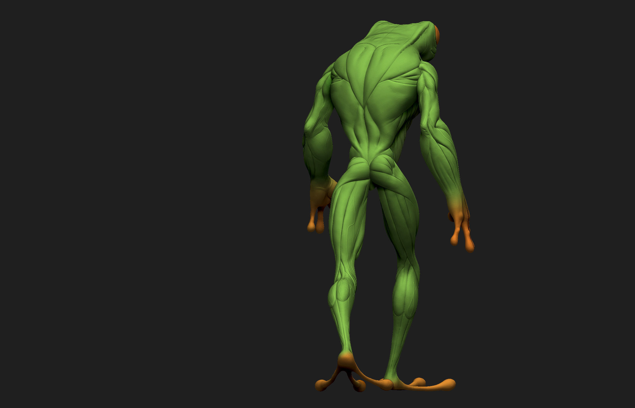 Frogman frog 3D print model_16