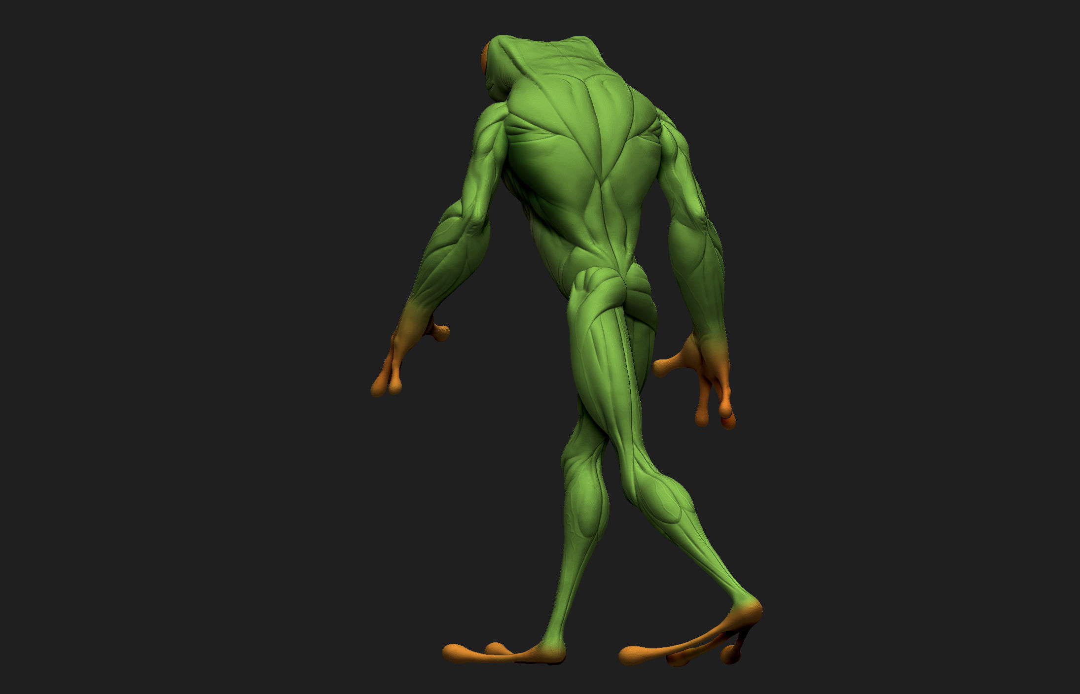 Frogman frog 3D print model_18