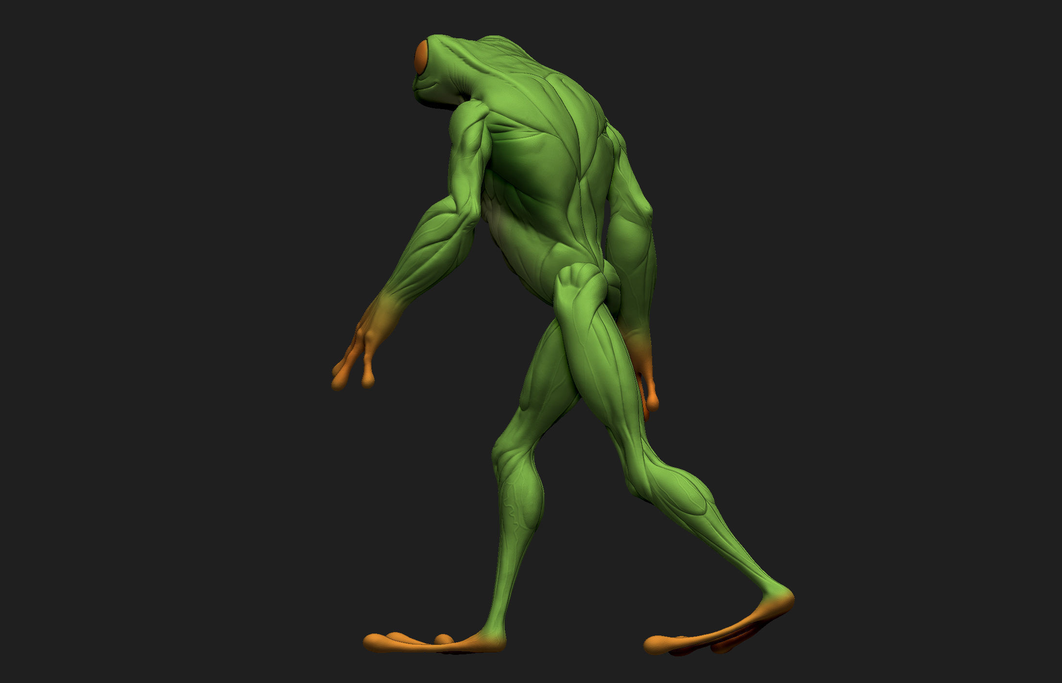 Frogman frog 3D print model_19