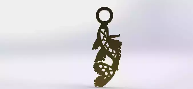 Koi Pendant 1 Crystal 