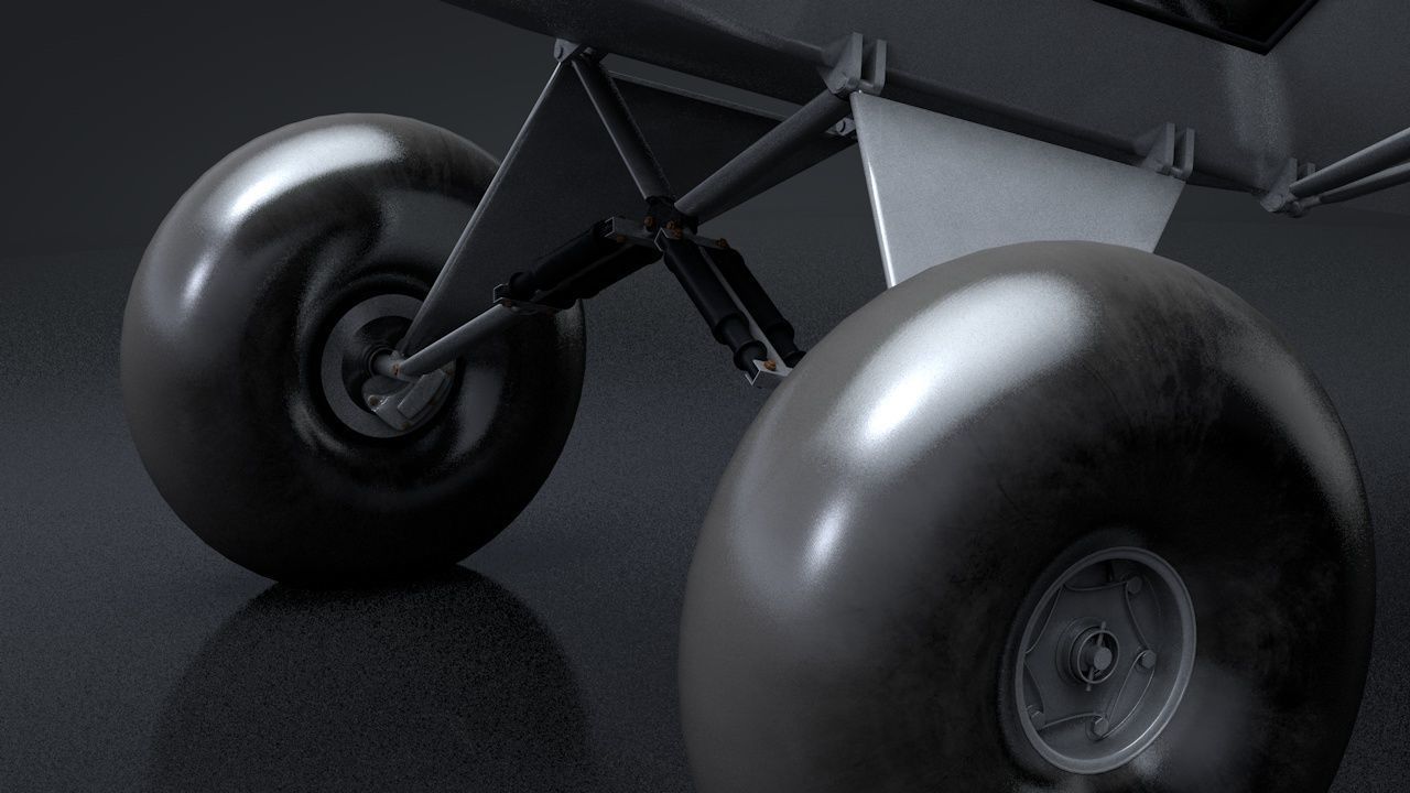 Kit Fox S7 STI Titan C4D Rigged 3D model_5