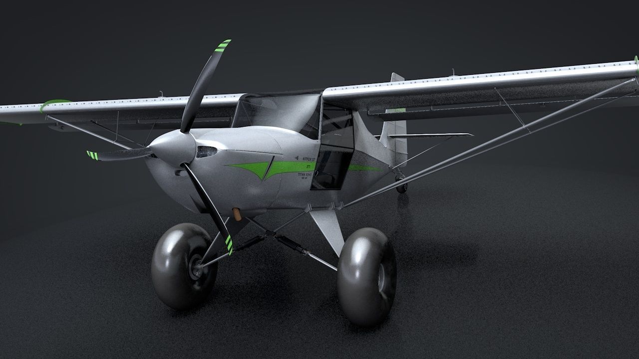 Kit Fox S7 STI Titan C4D Rigged 3D model_3