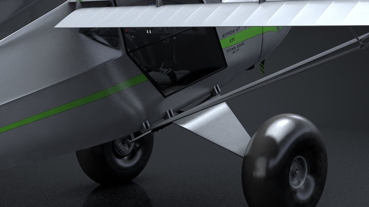 Kit Fox S7 STI Titan C4D Rigged 3D model_8