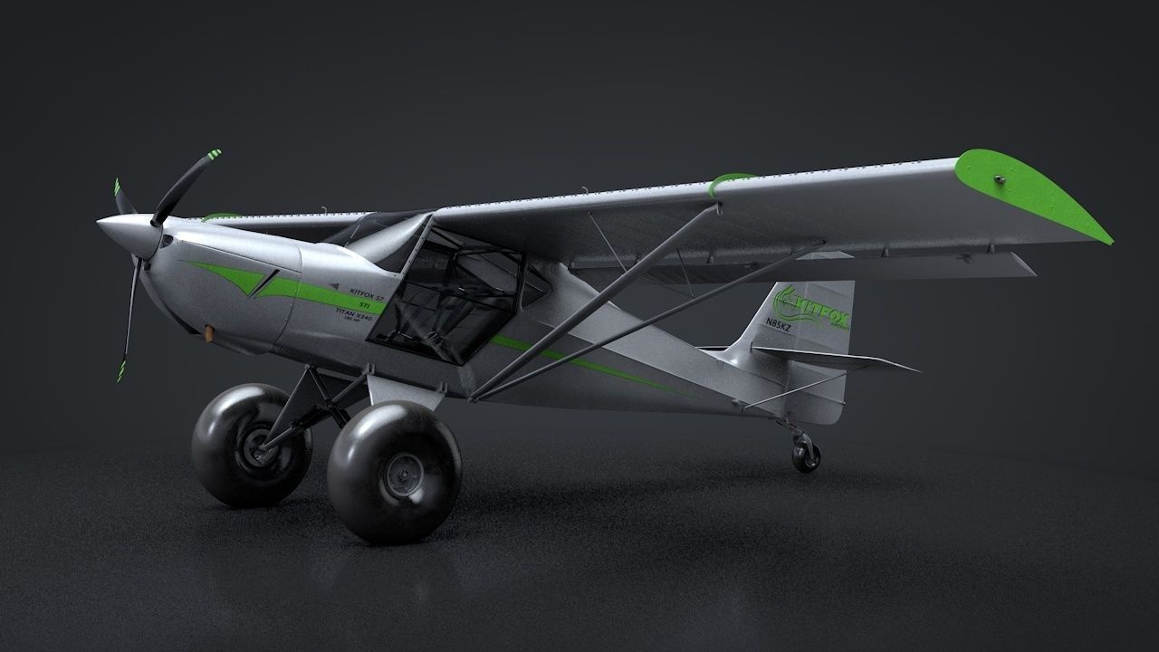 Kit Fox S7 STI Titan C4D Rigged 3D model_4