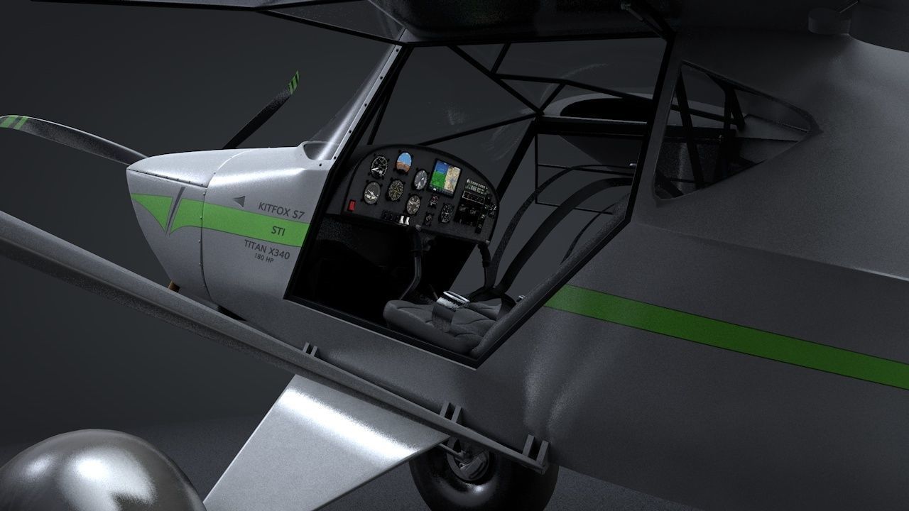 Kit Fox S7 STI Titan C4D Rigged 3D model_14