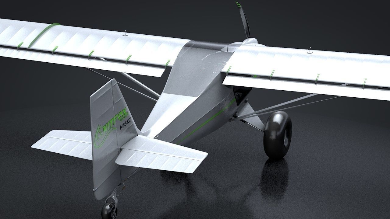 Kit Fox S7 STI Titan C4D Rigged 3D model_7