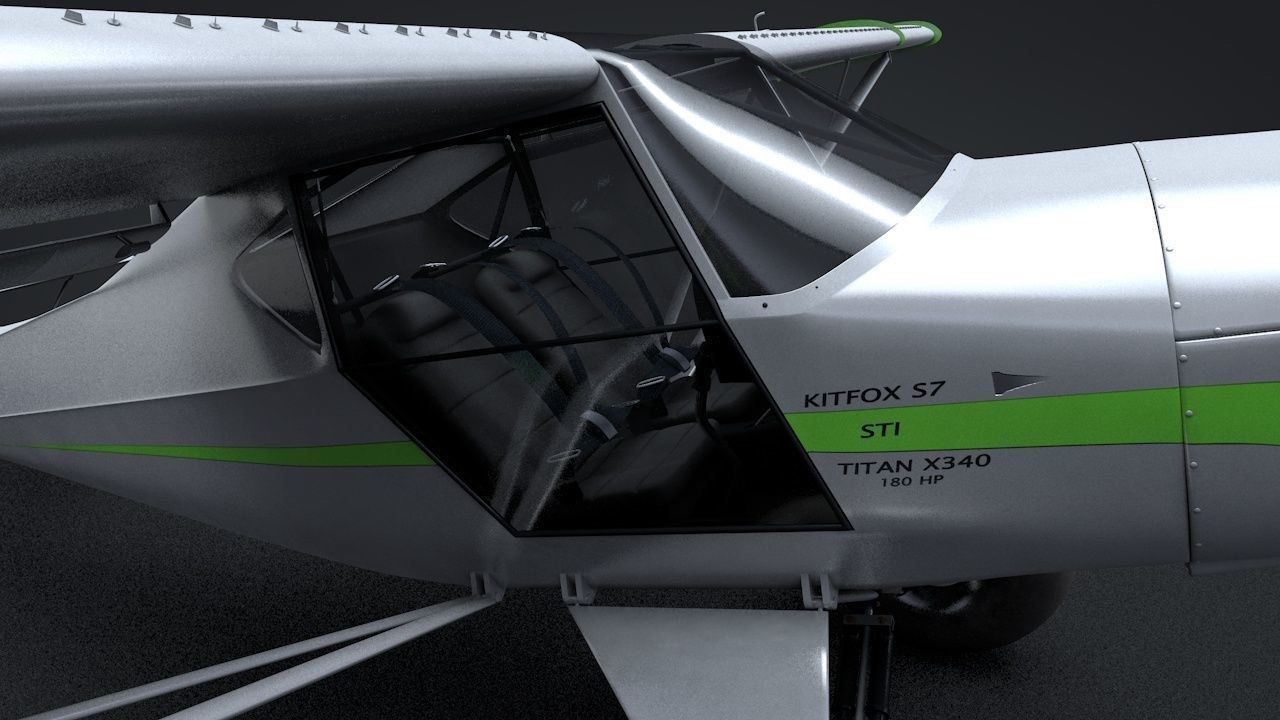 Kit Fox S7 STI Titan C4D Rigged 3D model_12