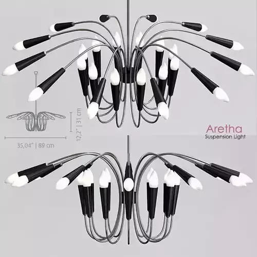 Aretha Suspension Light 3D model