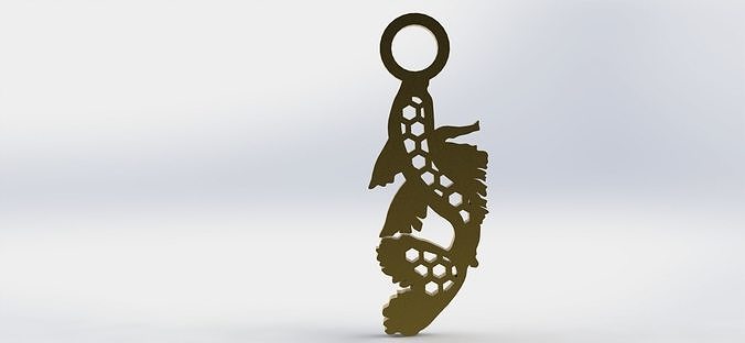 Koi Pendant 1 Hive  3D print model