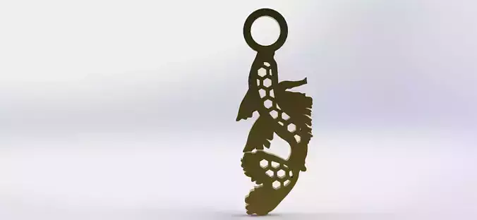 Koi Pendant 1 Hive  3D print model