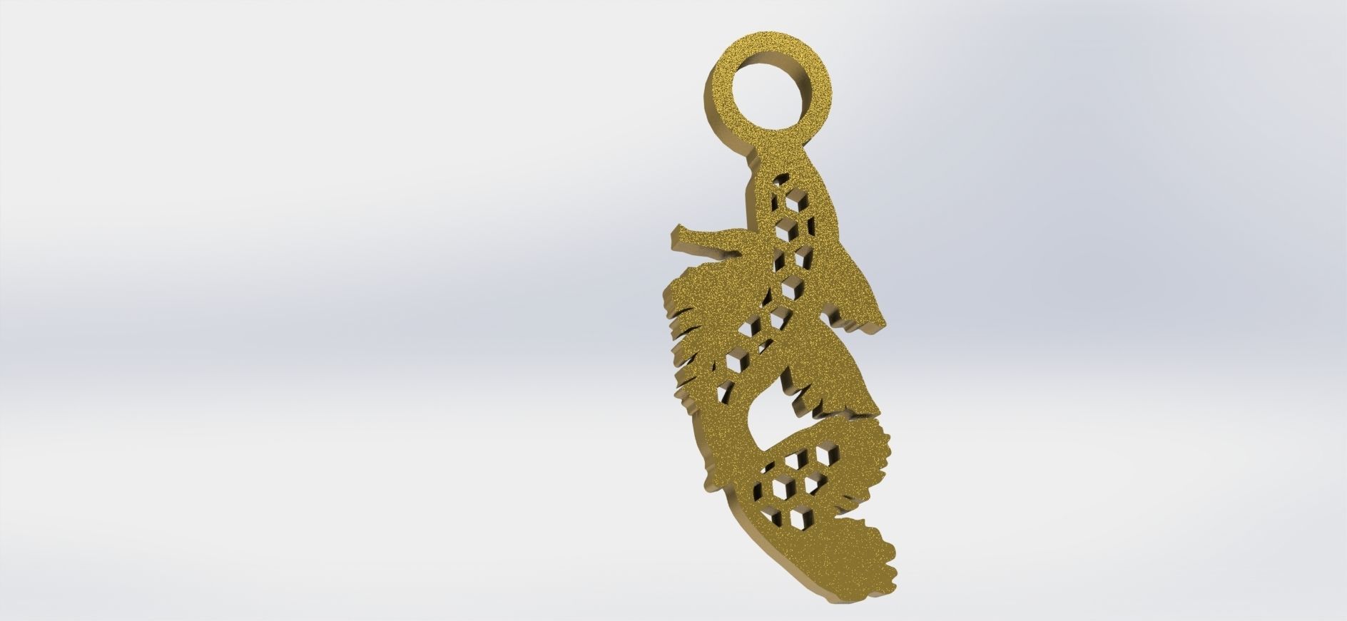 Koi Pendant 1 Hive  3D print model_4