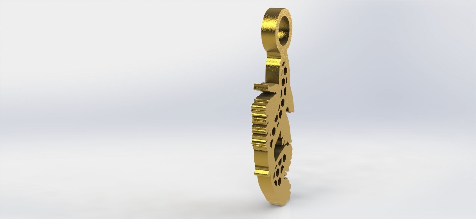 Koi Pendant 1 Hive  3D print model_3