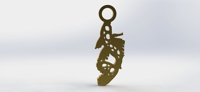 Koi Pendant 1 Water  3D print model