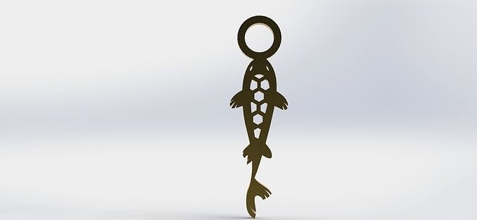 Koi Pendant 2 Hive  3D print model