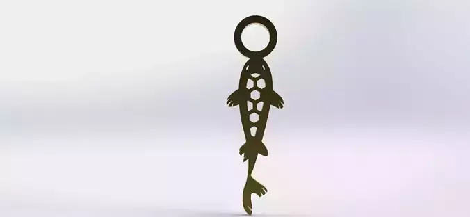 Koi Pendant 2 Hive  3D print model