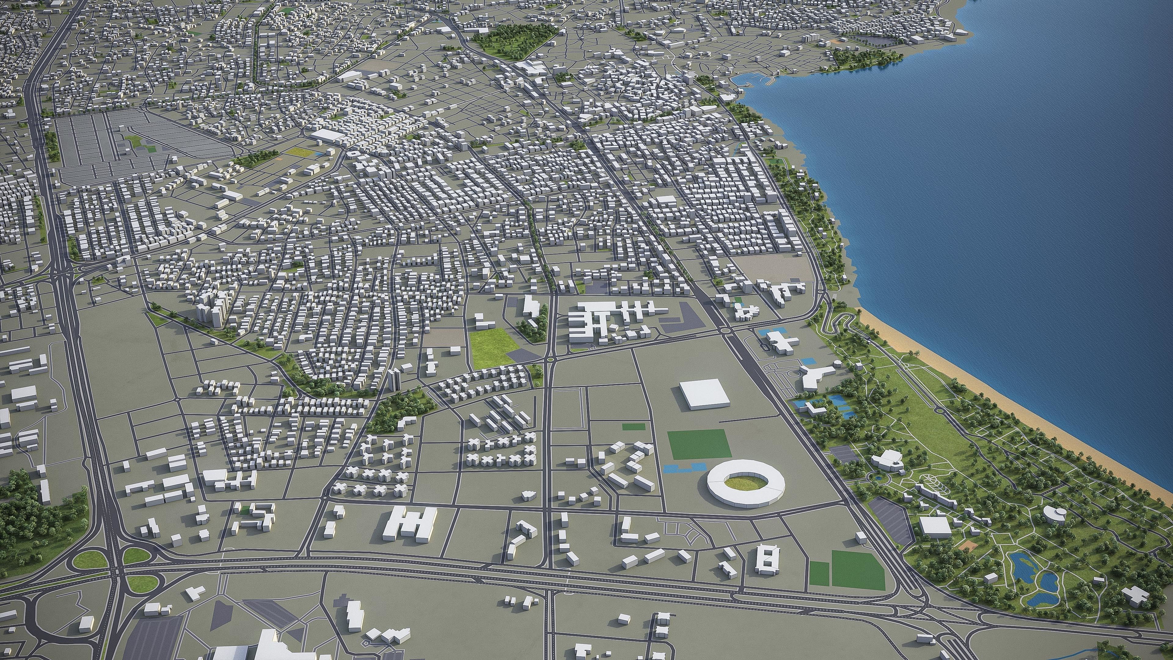 Antalya Low-poly 3D model_4