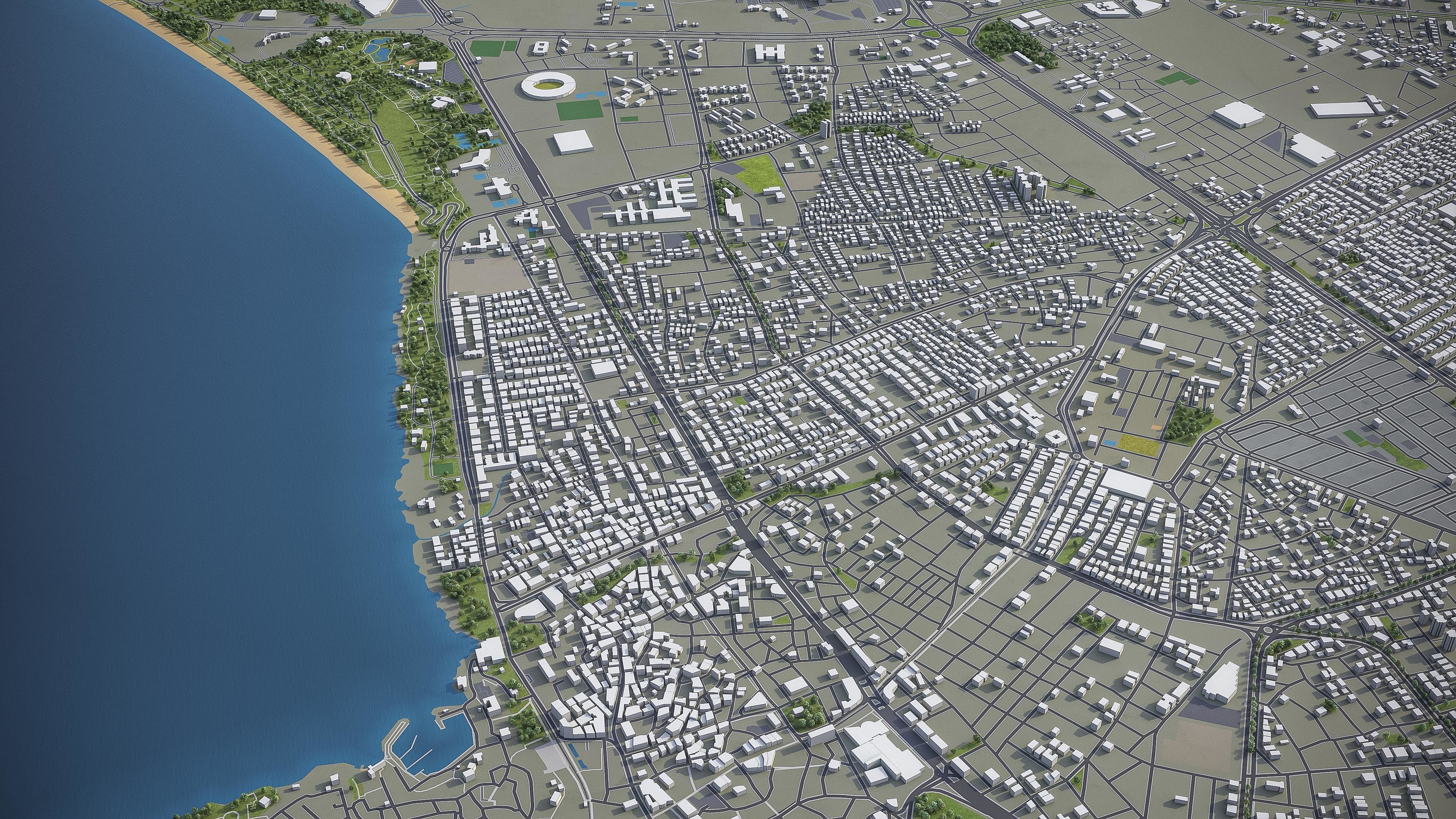 Antalya Low-poly 3D model_7