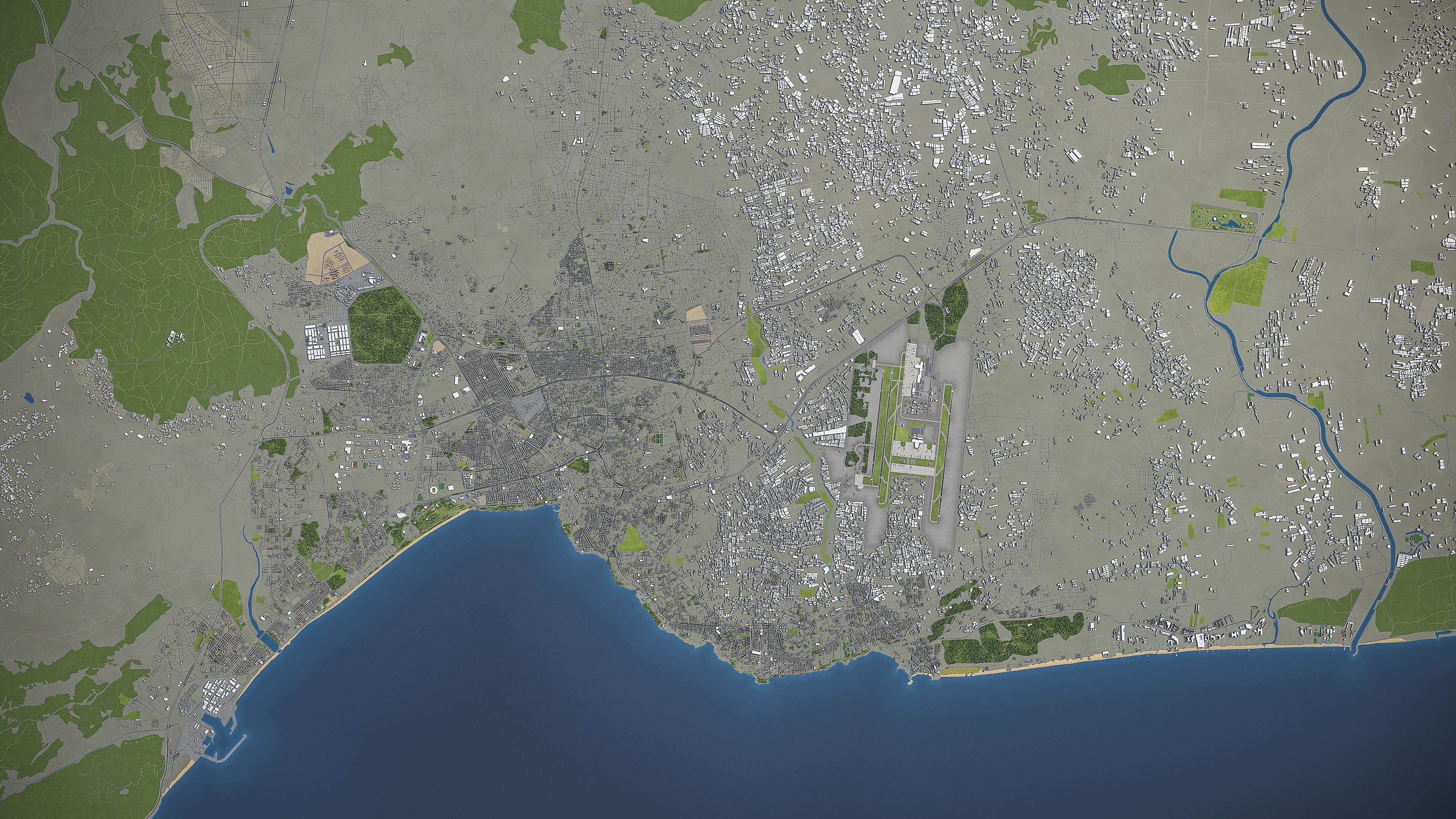 Antalya Low-poly 3D model_10