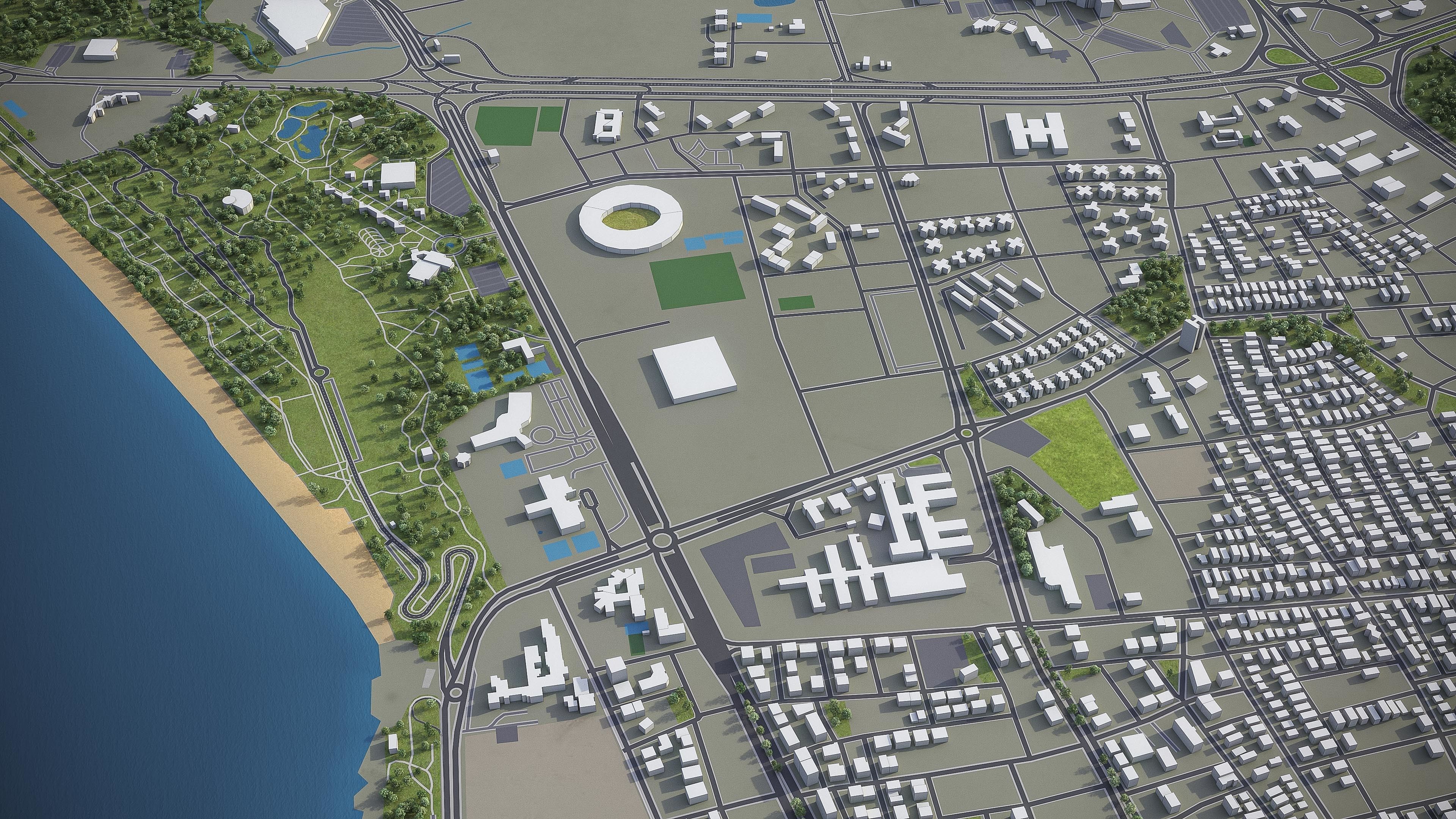 Antalya Low-poly 3D model_5