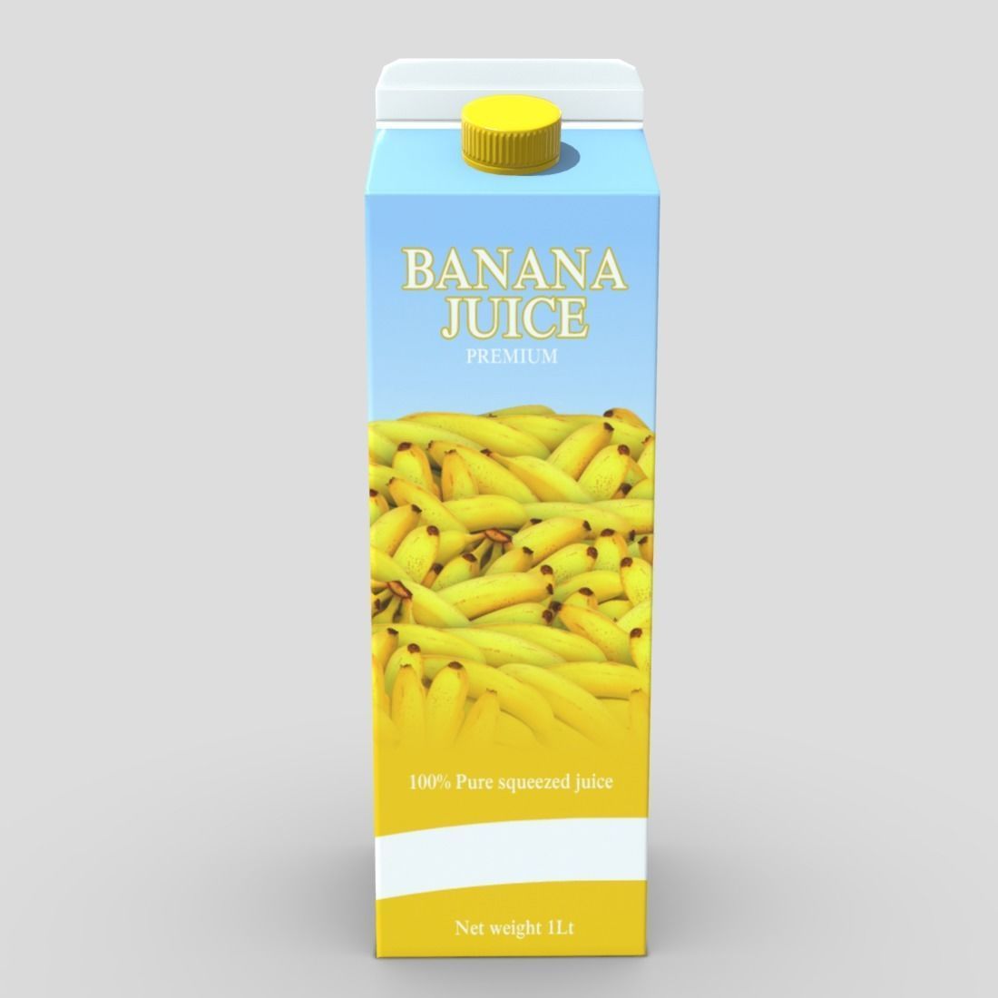Banana Juice 3D model_2