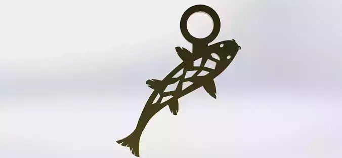 Koi Pendant 4 Crystal 