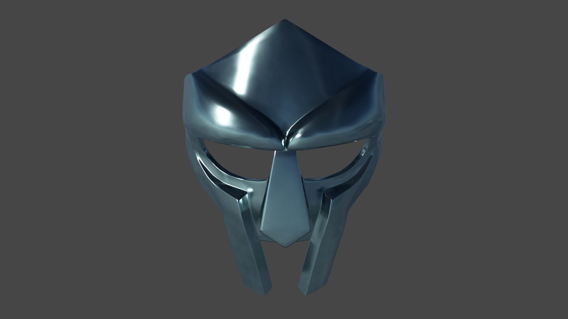 MF Doom Mask Low-poly 3D model_5