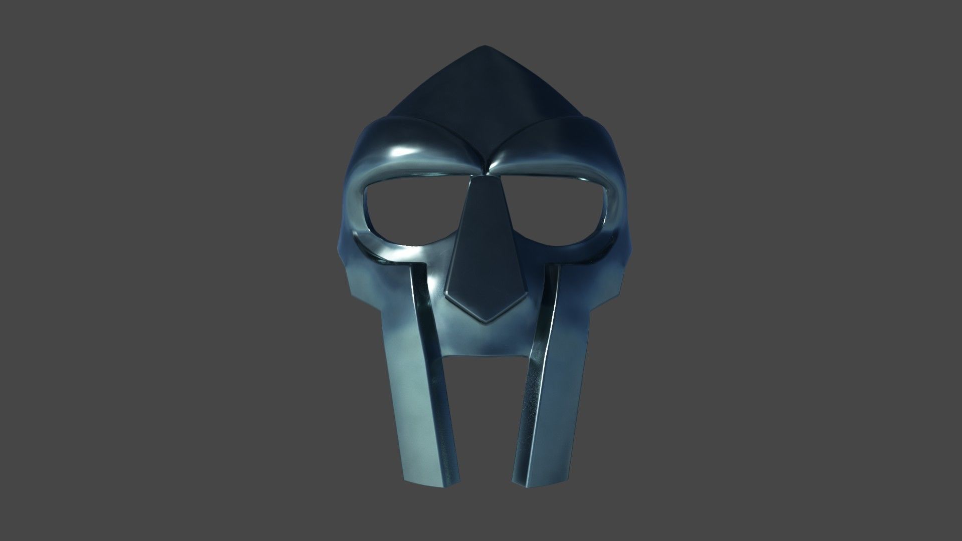 MF Doom Mask Low-poly 3D model_3
