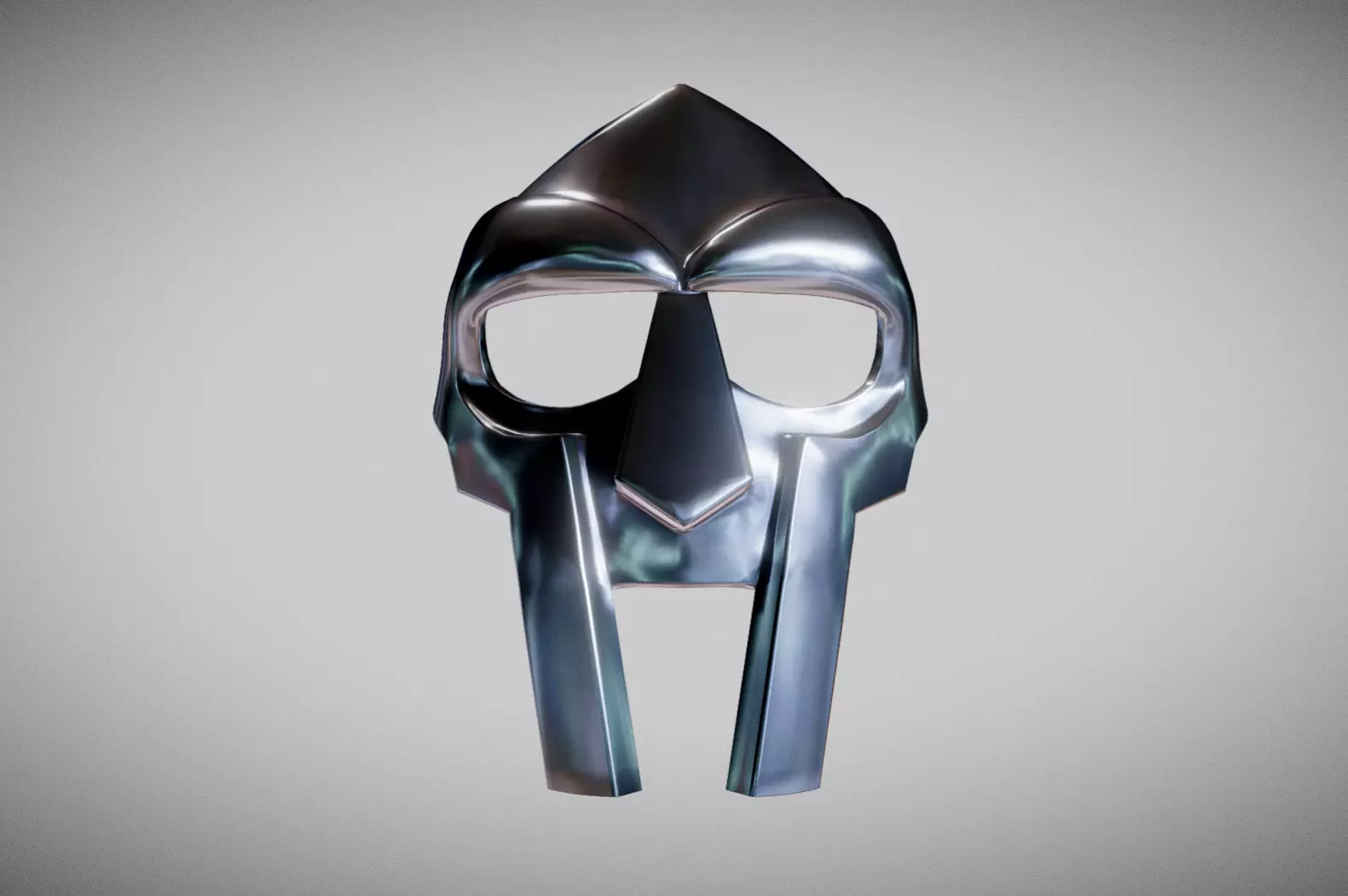 MF Doom Mask Low-poly 3D model_0
