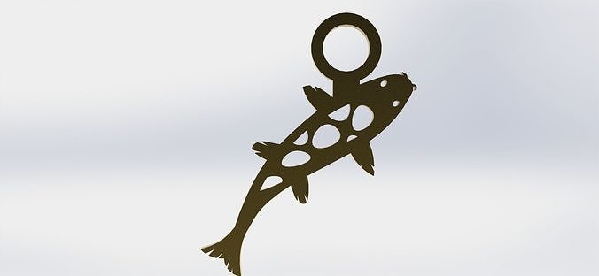 Koi Pendant 4 Water  3D print model