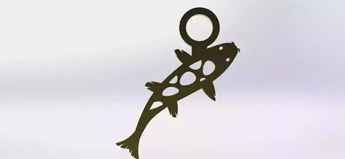 Koi Pendant 4 Water  3D print model