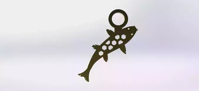 Koi Pendant 4 Hive  3D print model