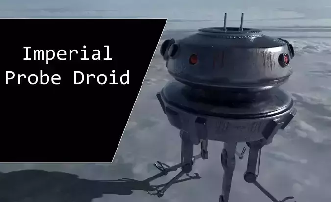 Star Wars Imperial Probe Droid Low-poly 3D model