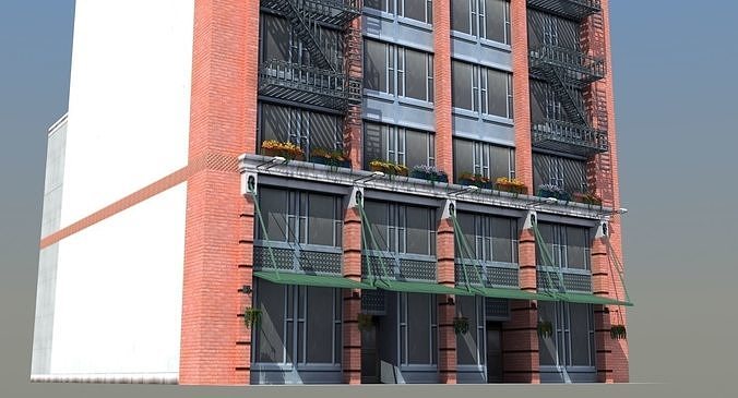 Downtown Office Apartment 3D model 5