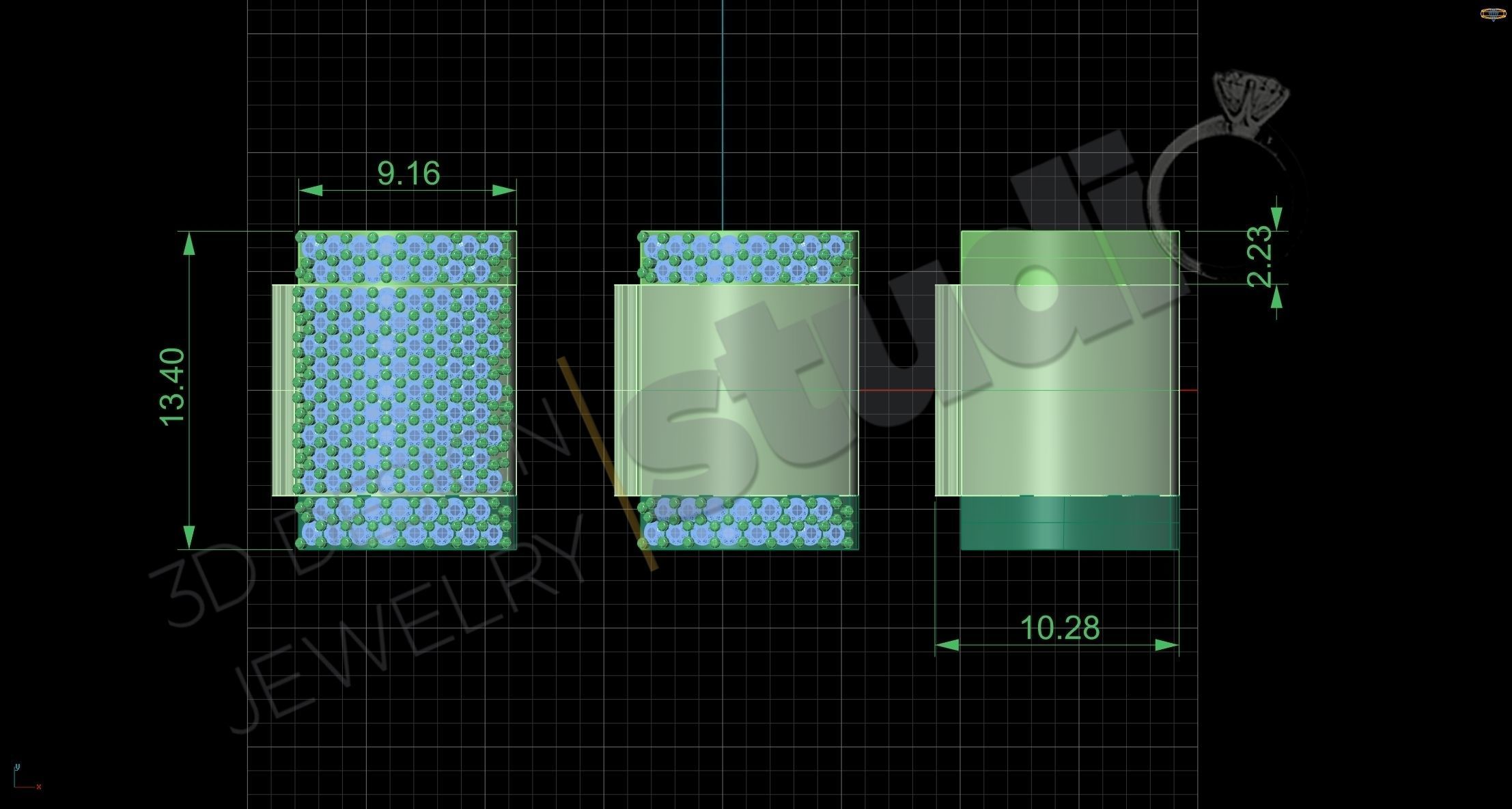 Chain lock clasp  for Cuban Link size 2 3d model 3D print model_2