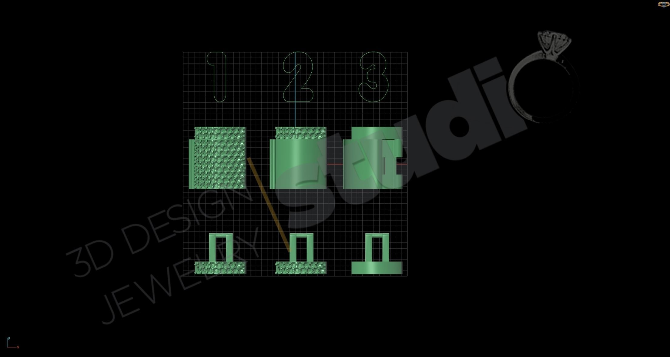 Chain lock clasp  for Cuban Link size 2 3d model 3D print model_5