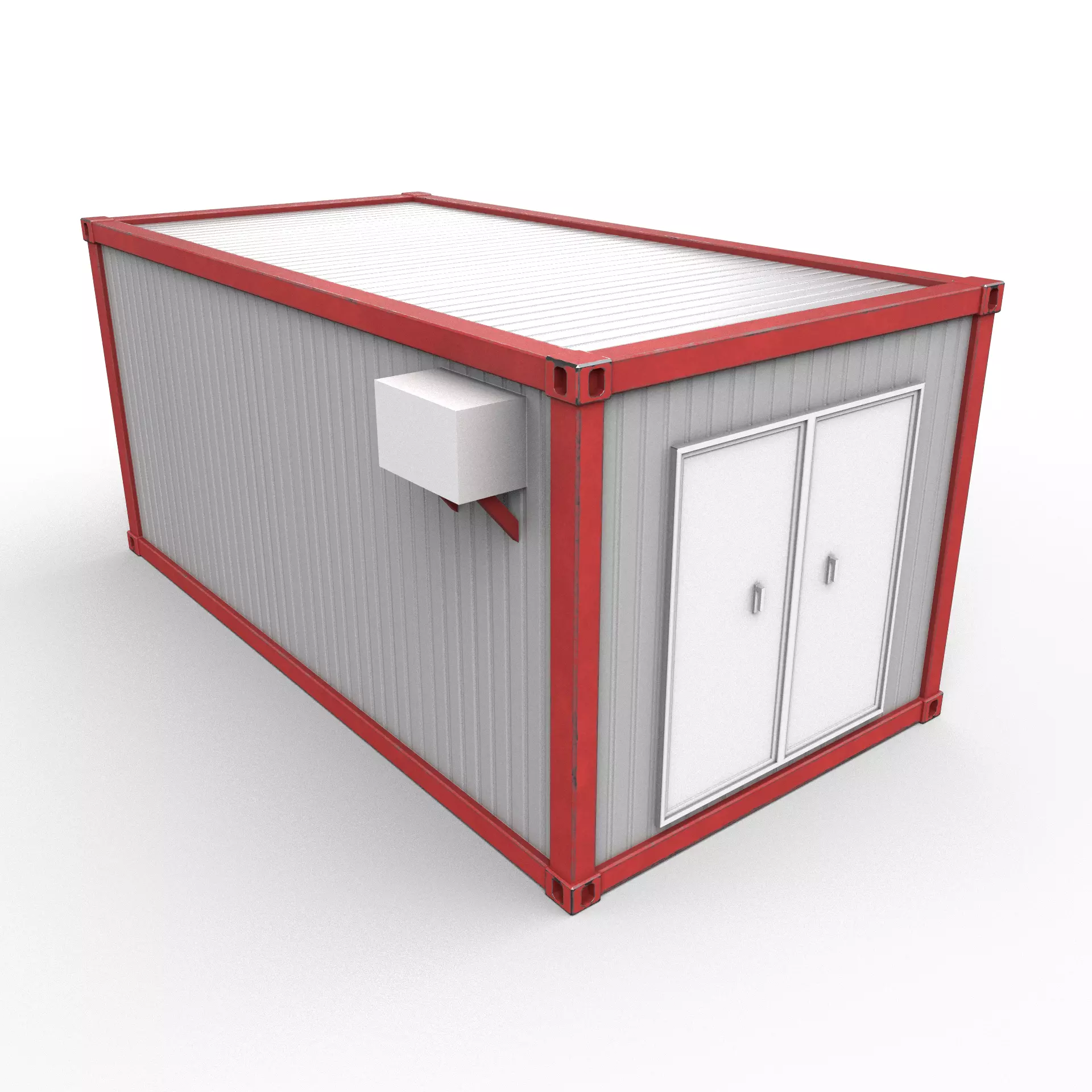 Office Container 03 Low-poly 3D model_0