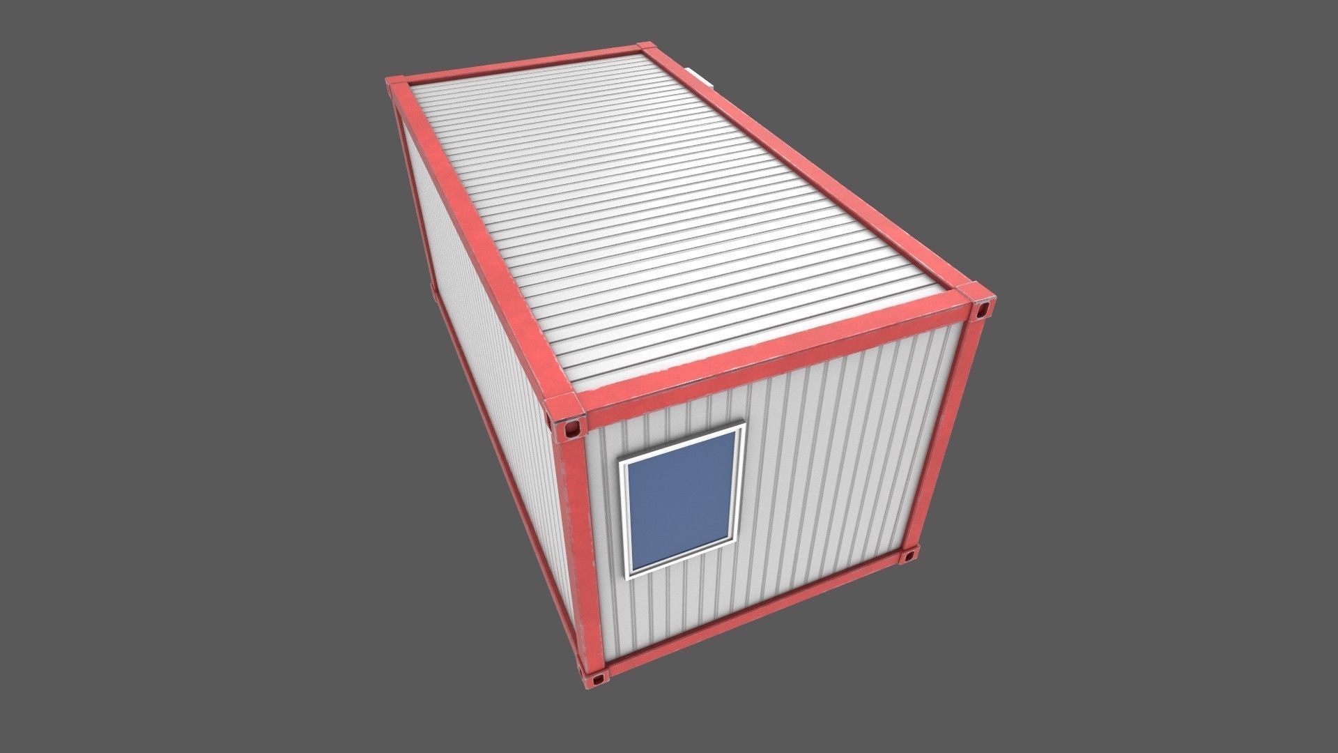 Office Container 03 Low-poly 3D model_5