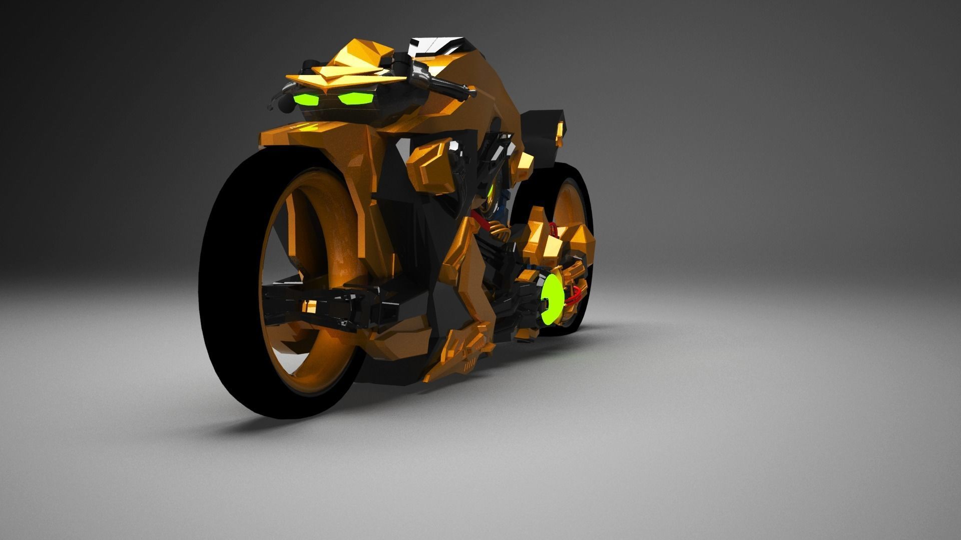 Motorcycle concept modern design version  3D model_6