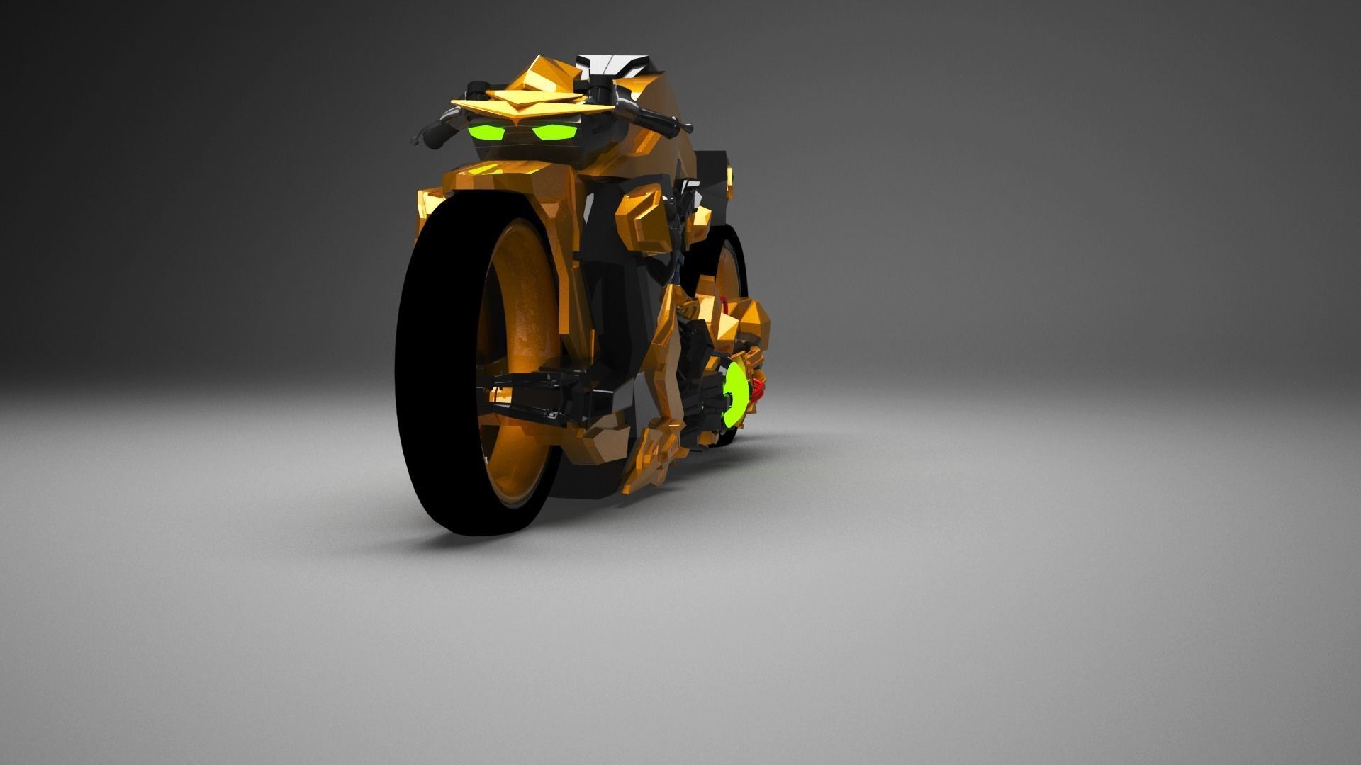 Motorcycle concept modern design version  3D model_7
