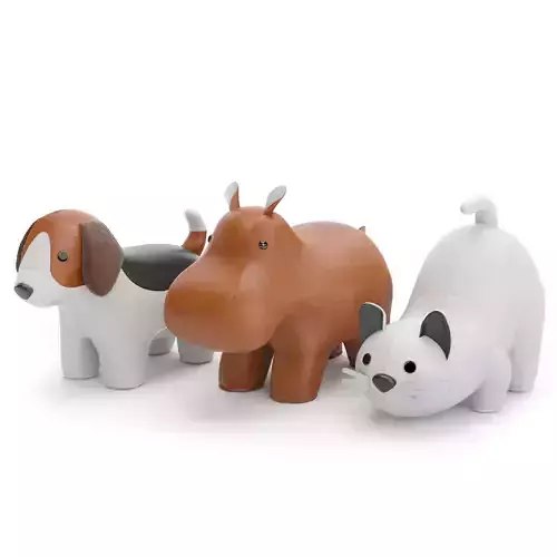 Beagle Hippo Cat white 