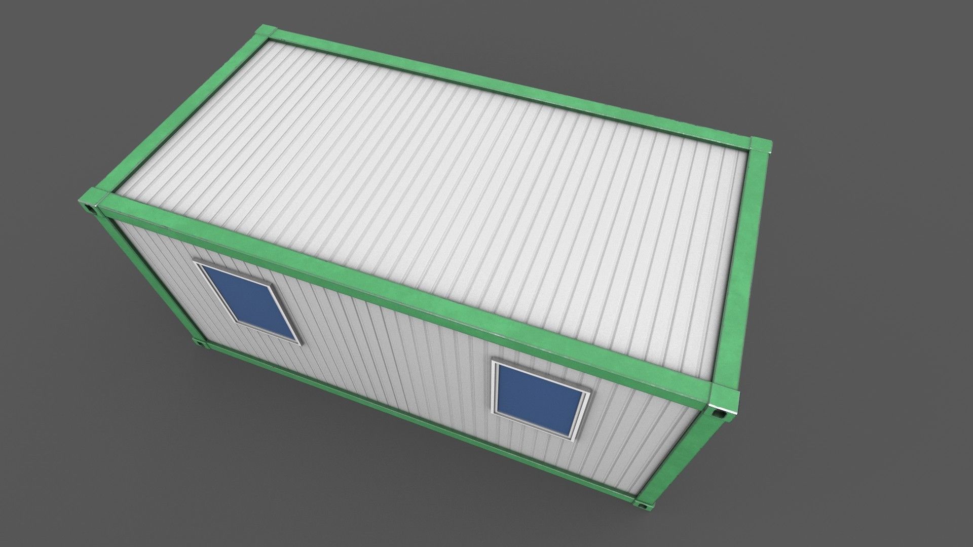 Office Container 04 Low-poly 3D model_3