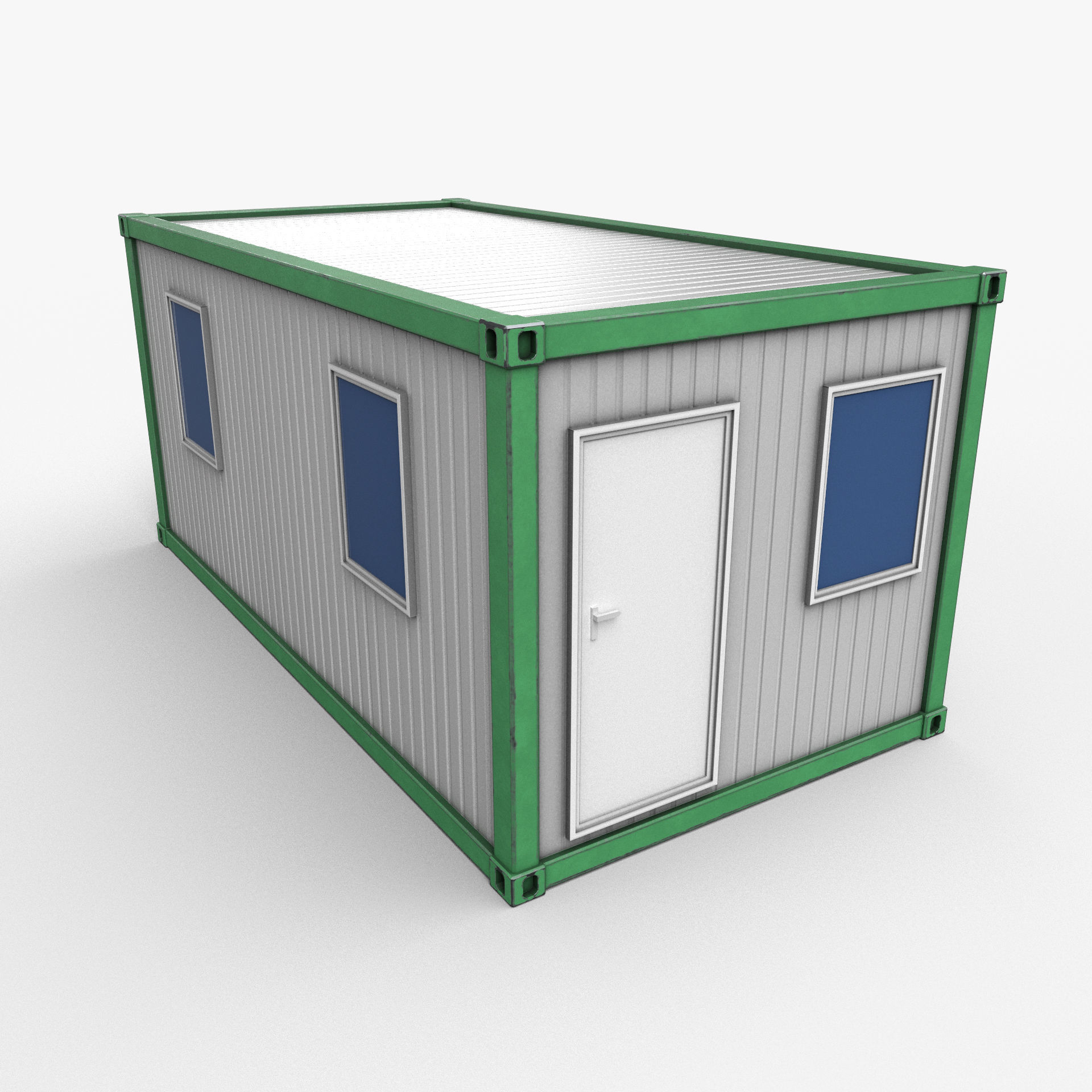 Office Container 04 Low-poly 3D model_1