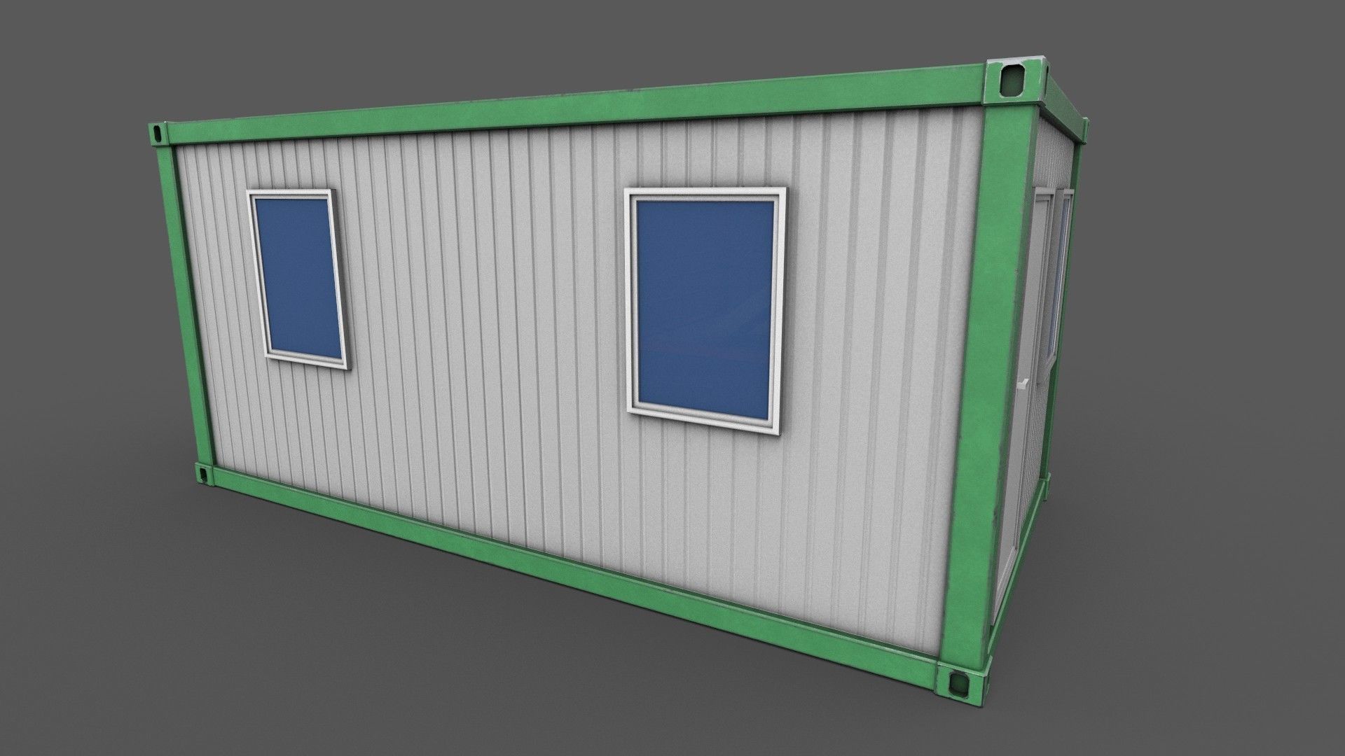 Office Container 04 Low-poly 3D model_2