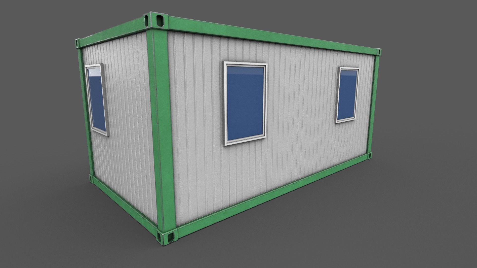 Office Container 04 Low-poly 3D model_4