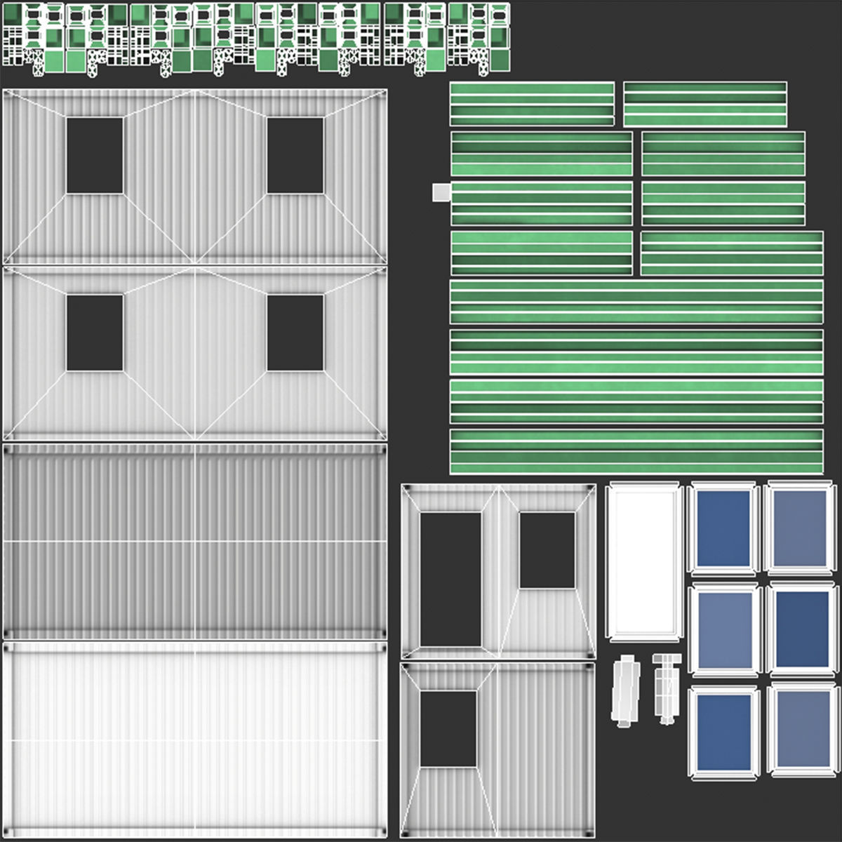 Office Container 04 Low-poly 3D model_8