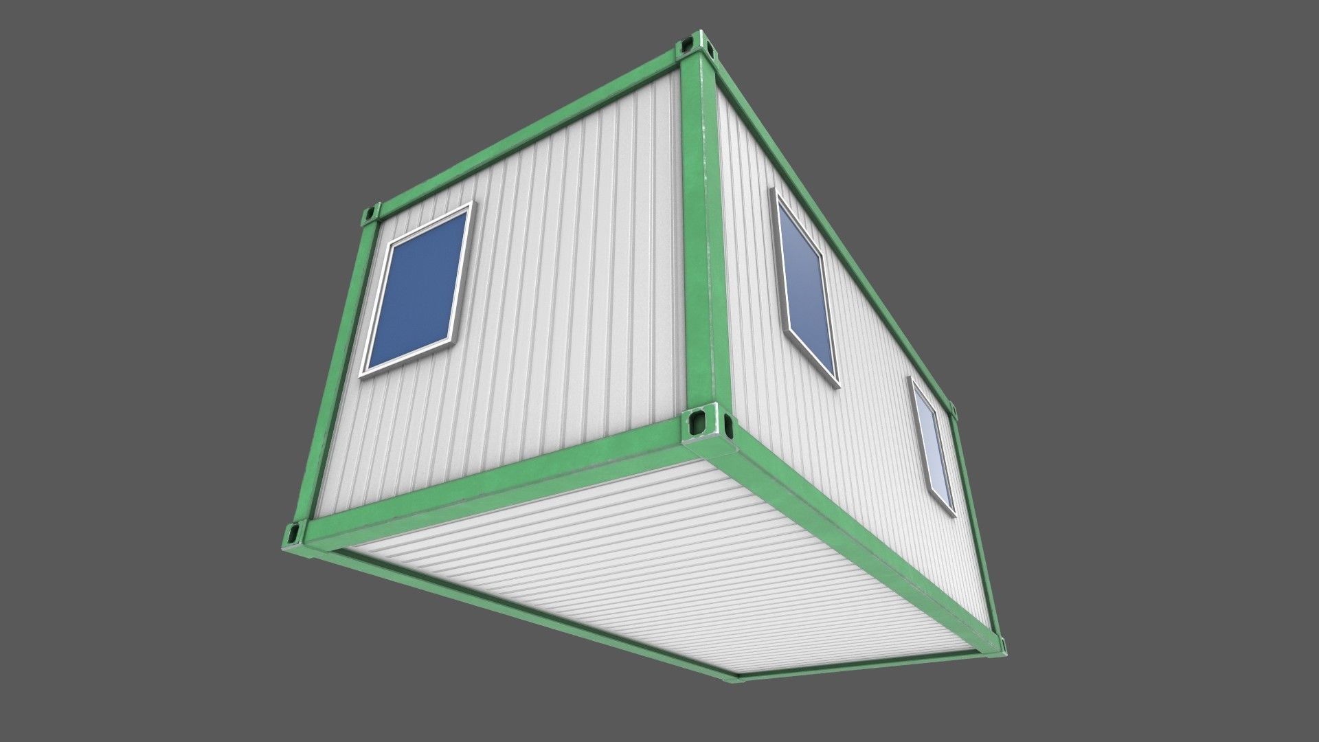 Office Container 04 Low-poly 3D model_6
